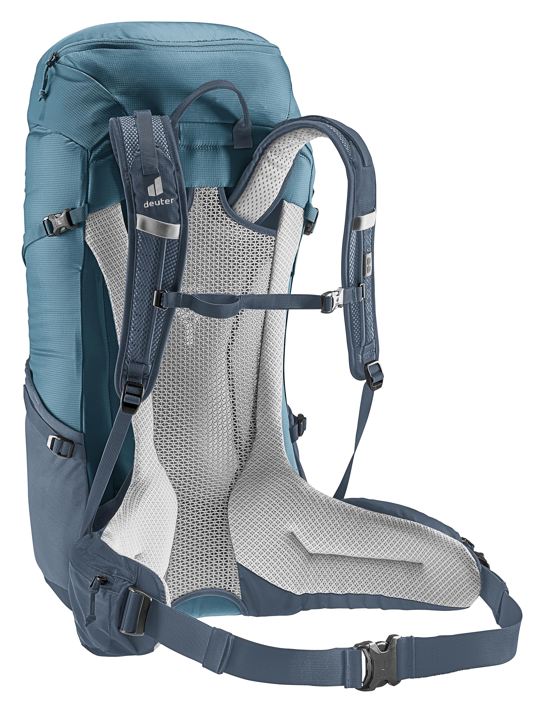 Deuter Futura 32 exterior pockets for water bottles and quick items accessible