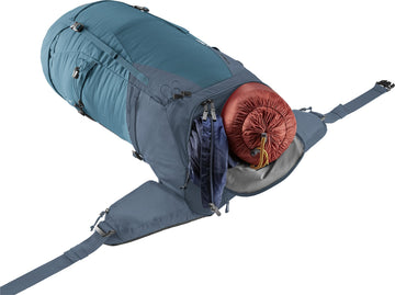Deuter Futura 32 hiking pole loops facilitate quick gear stow during days