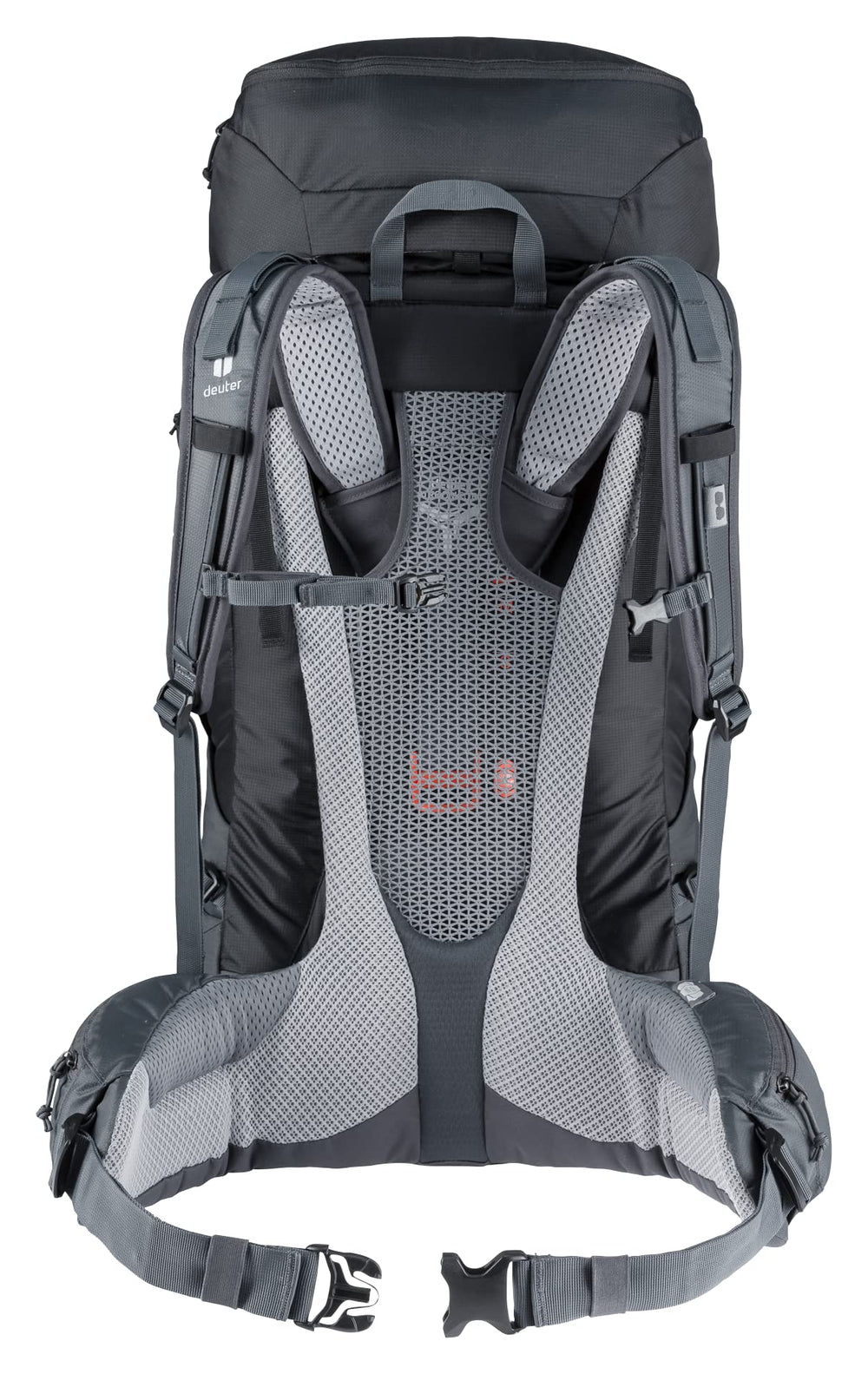 Back panel ventilation on Deuter Futura Air Trek 50-10l for cooling