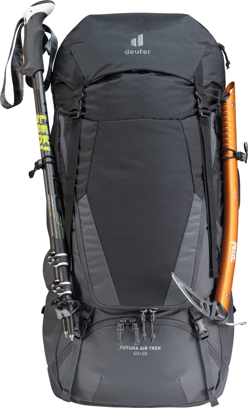 Lid pocket on Deuter Futura Air Trek 50-10l stores small essentials