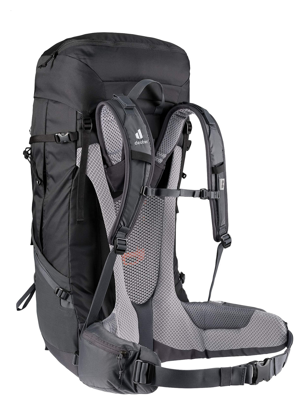 Deuter Futura Air Trek 60-10 back system delivers ventilation and stable load support