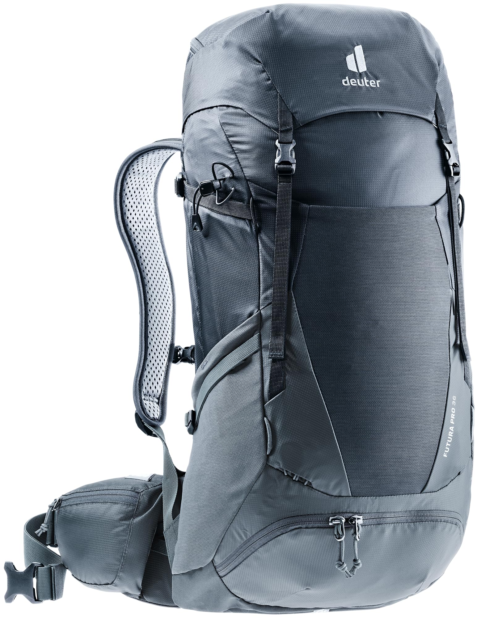 Deuter Futura Pro 36 back ventilation keeps you cooler on warm climbs