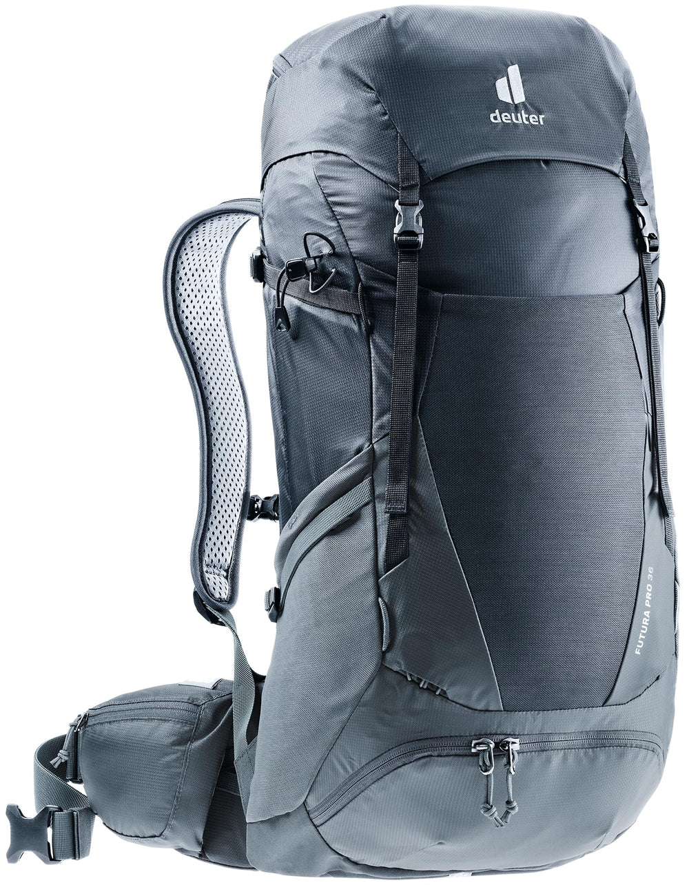 Deuter Futura Pro 36 back ventilation keeps you cooler on warm climbs