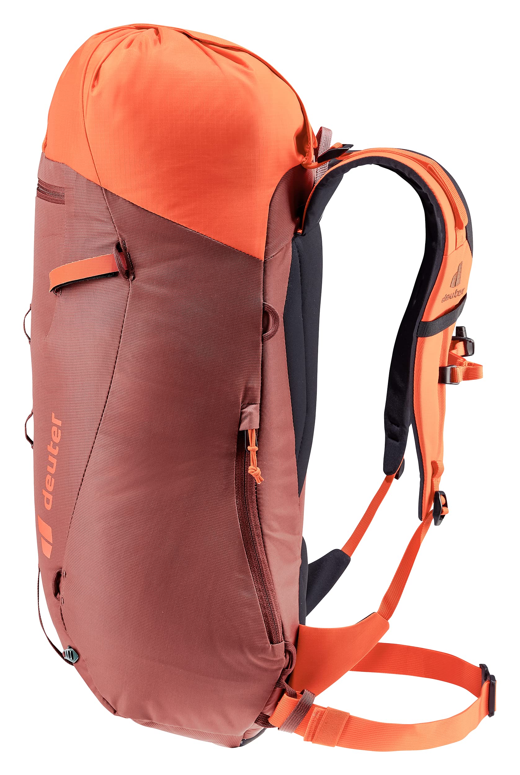 Deuter Guide 24L hip belt and fins provide comfortable carry