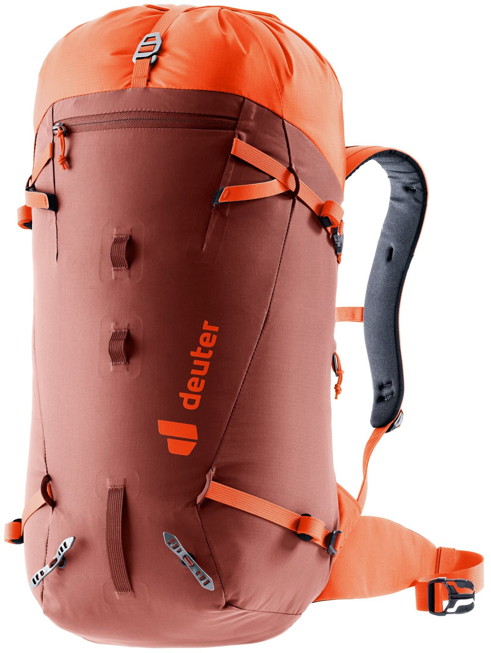 Deuter Guide 30L alpine back system enhances stability on challenging ascents.