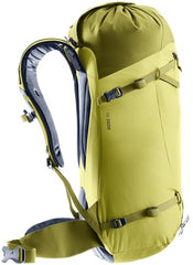 Deuter Guide 30L lid with helmet attachment option for versatile carry