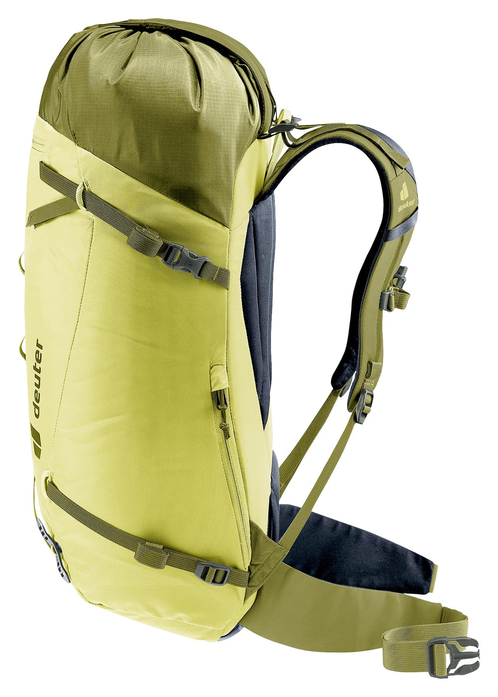 Deuter Guide 30L ice axe attachment keeps gear secure on routes