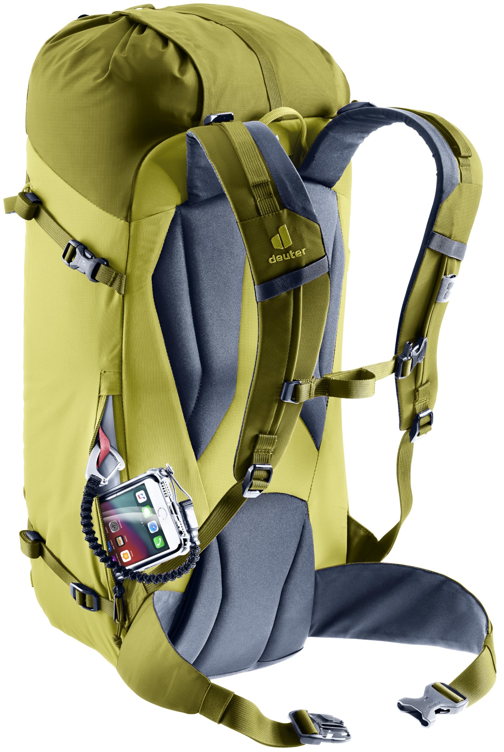 Deuter Guide 30L trekking pole attachment for fast transitions