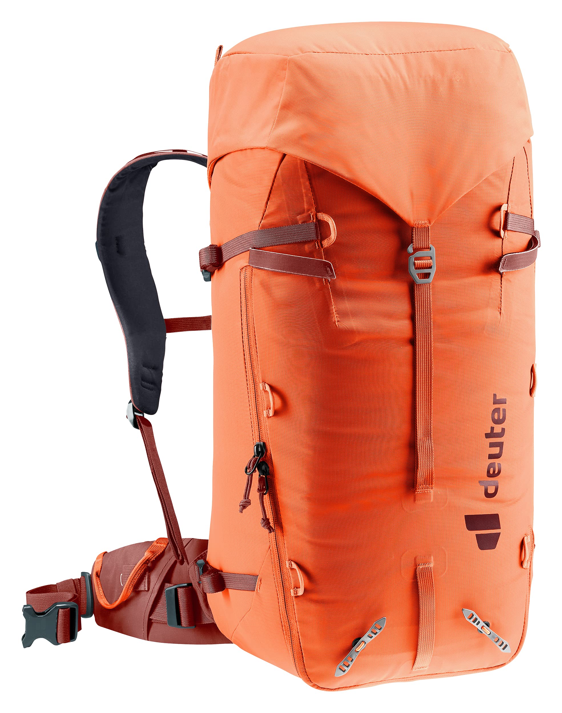 Deuter Guide 32+8L SL hydration system compatibility supports on-the-go hydration.