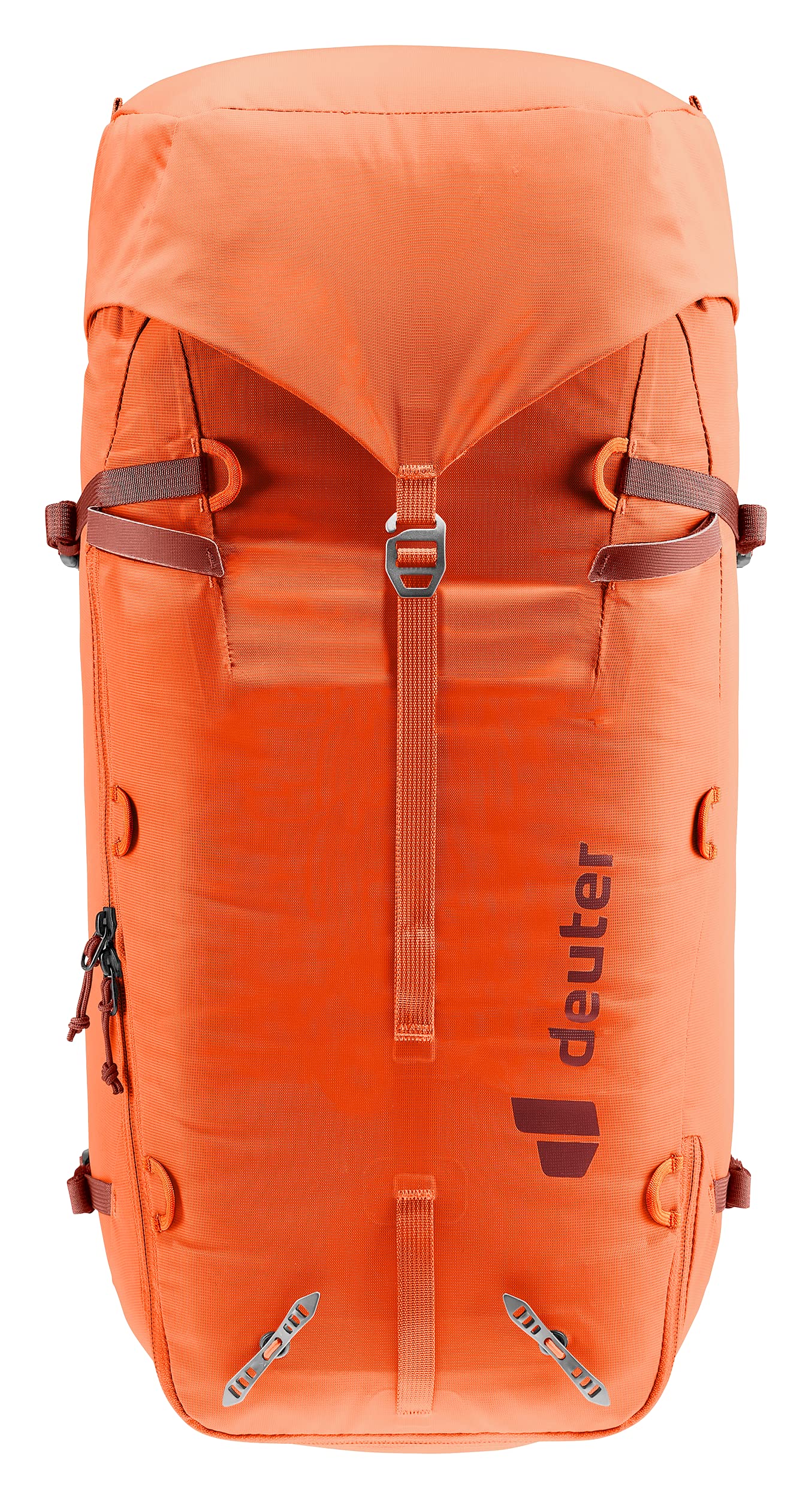 Deuter Guide 32+8L SL ice axe attachment keeps tools within reach.