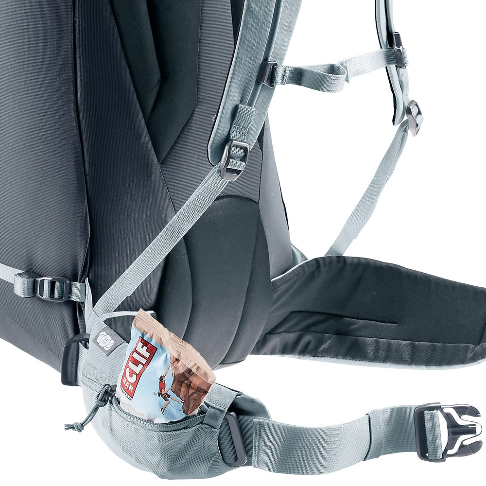 Deuter Guide 34+8L helmet bracket mounted at the front
