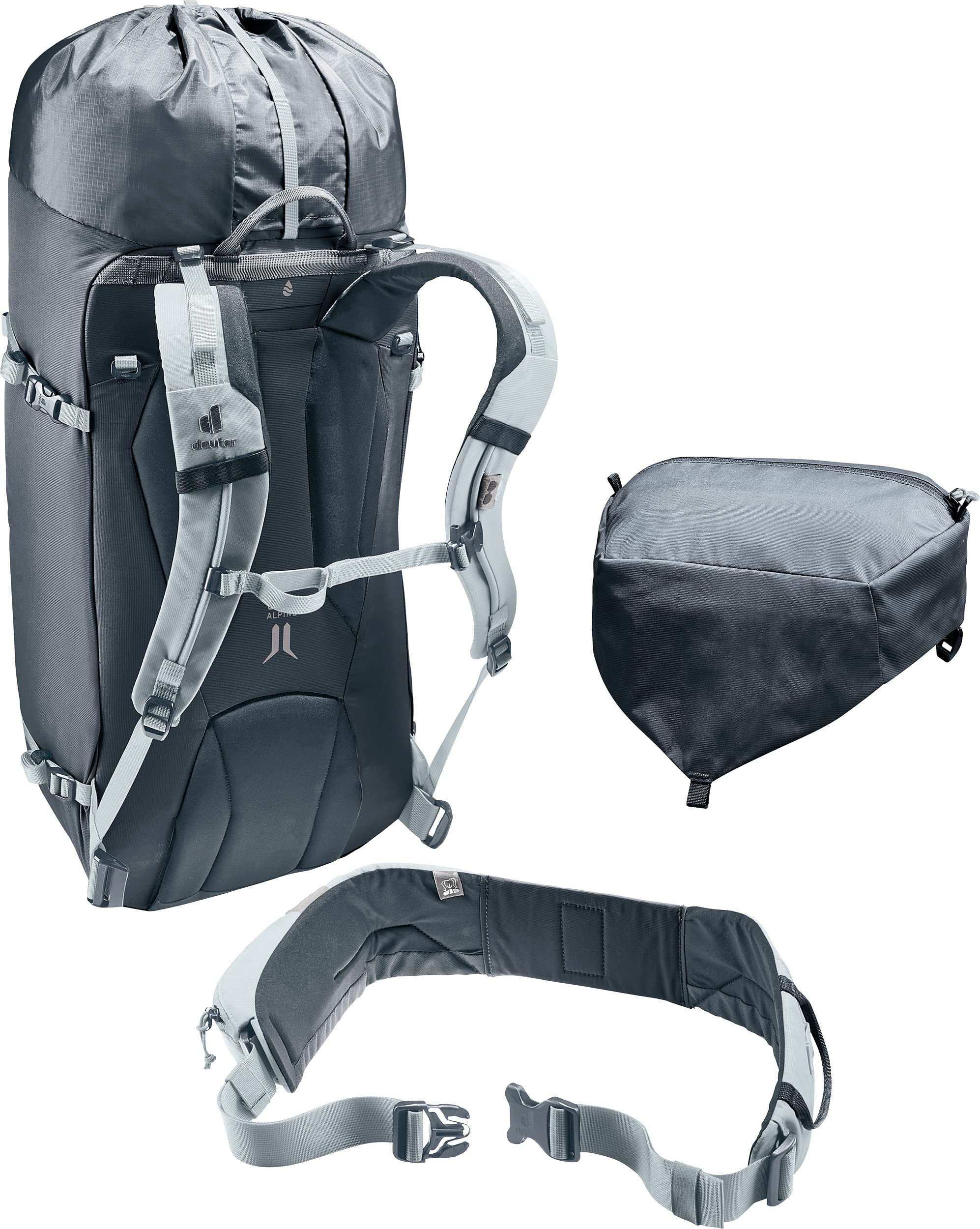 Deuter Guide 34+8L Vari-Flex system enabling smooth load transfer