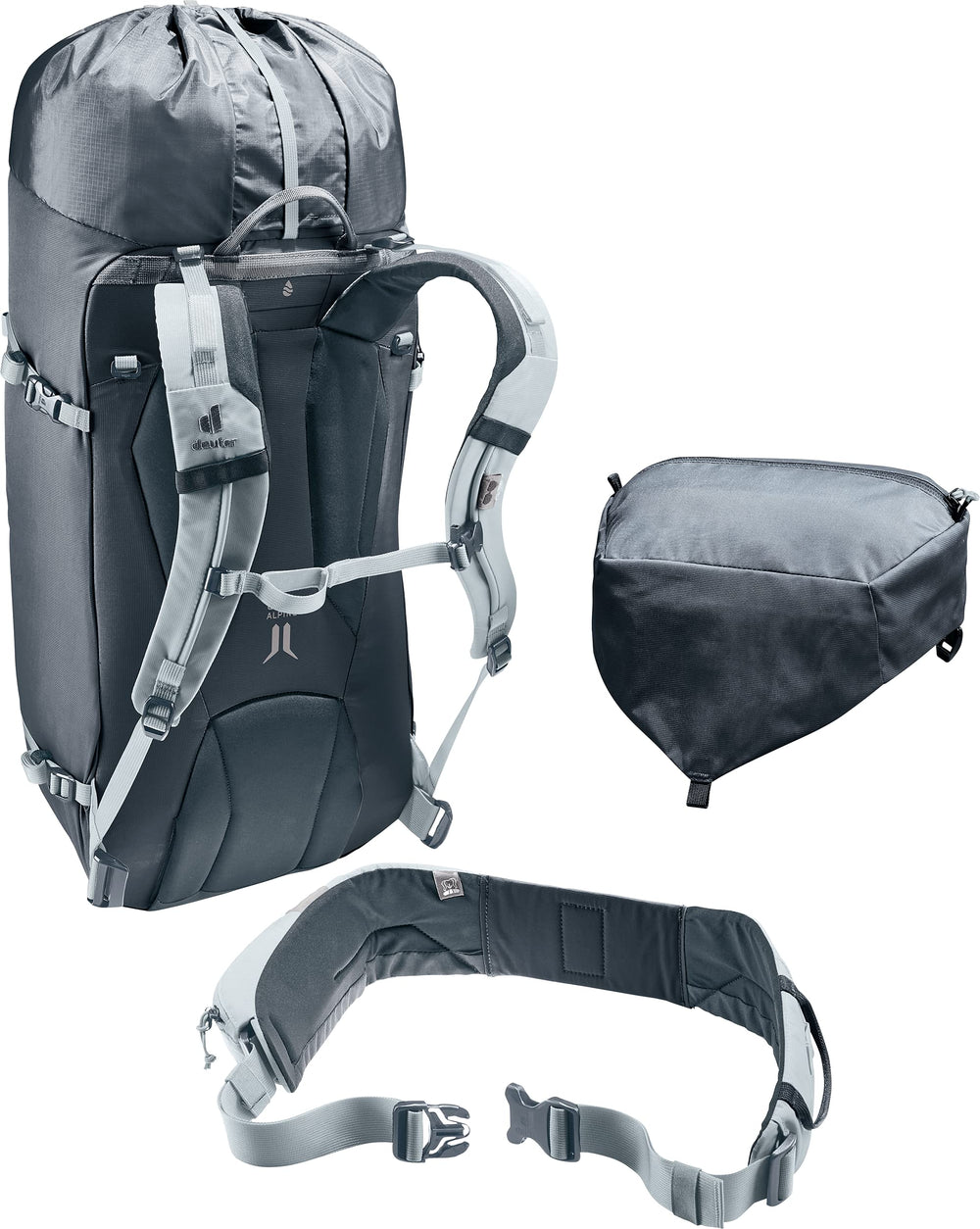 Deuter Guide 34+8L Vari-Flex system enabling smooth load transfer