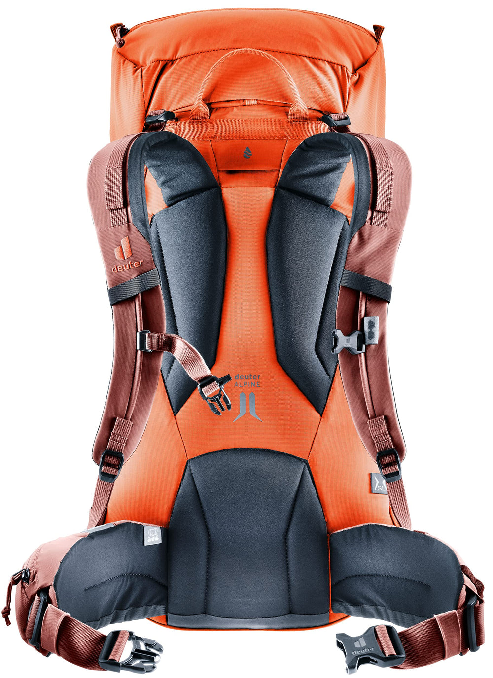 Comfort Fit with stabilizer and sternum straps on Deuter Guide 34+8L