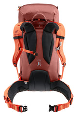 Durable Deuter Guide 34+8L fabrics stand up to rugged expeditions