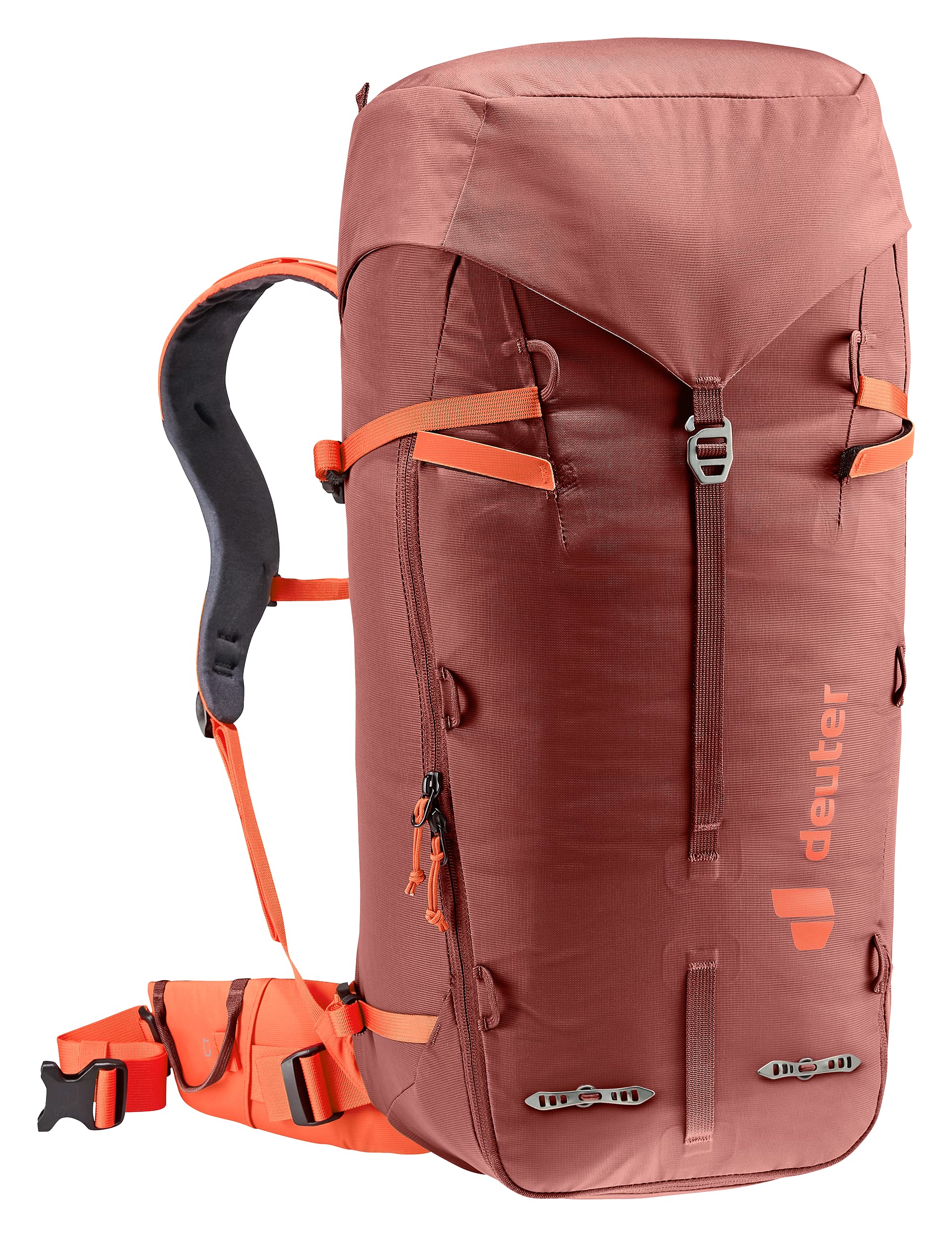 Lid with pockets on the Deuter Guide 34+8L for quick access