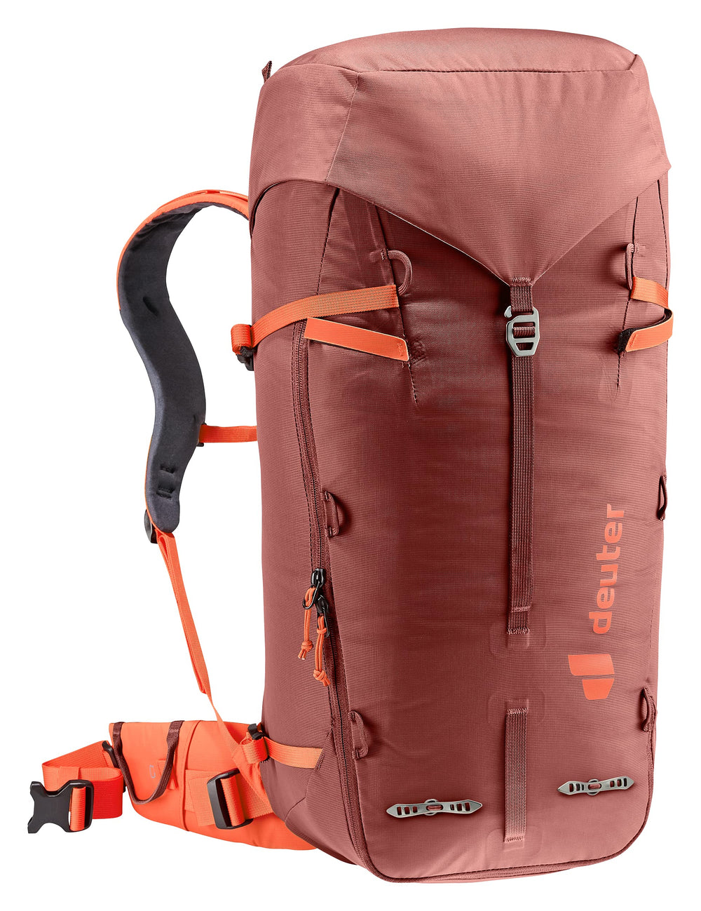 Lid with pockets on the Deuter Guide 34+8L for quick access