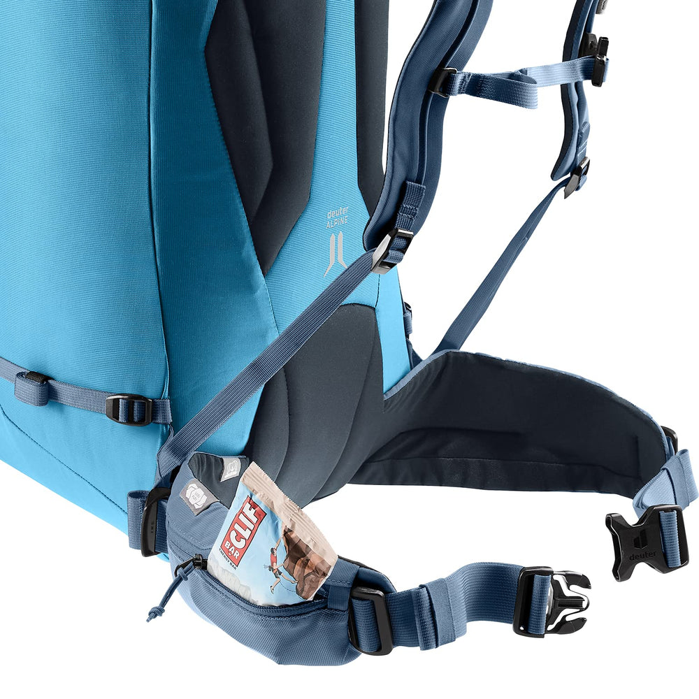 Deuter Guide 44+8 durable materials resist abrasion on rough terrain.