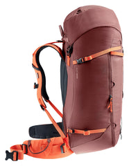Deuter Guide 44 comfort fit with stabilizer straps for secure carry.