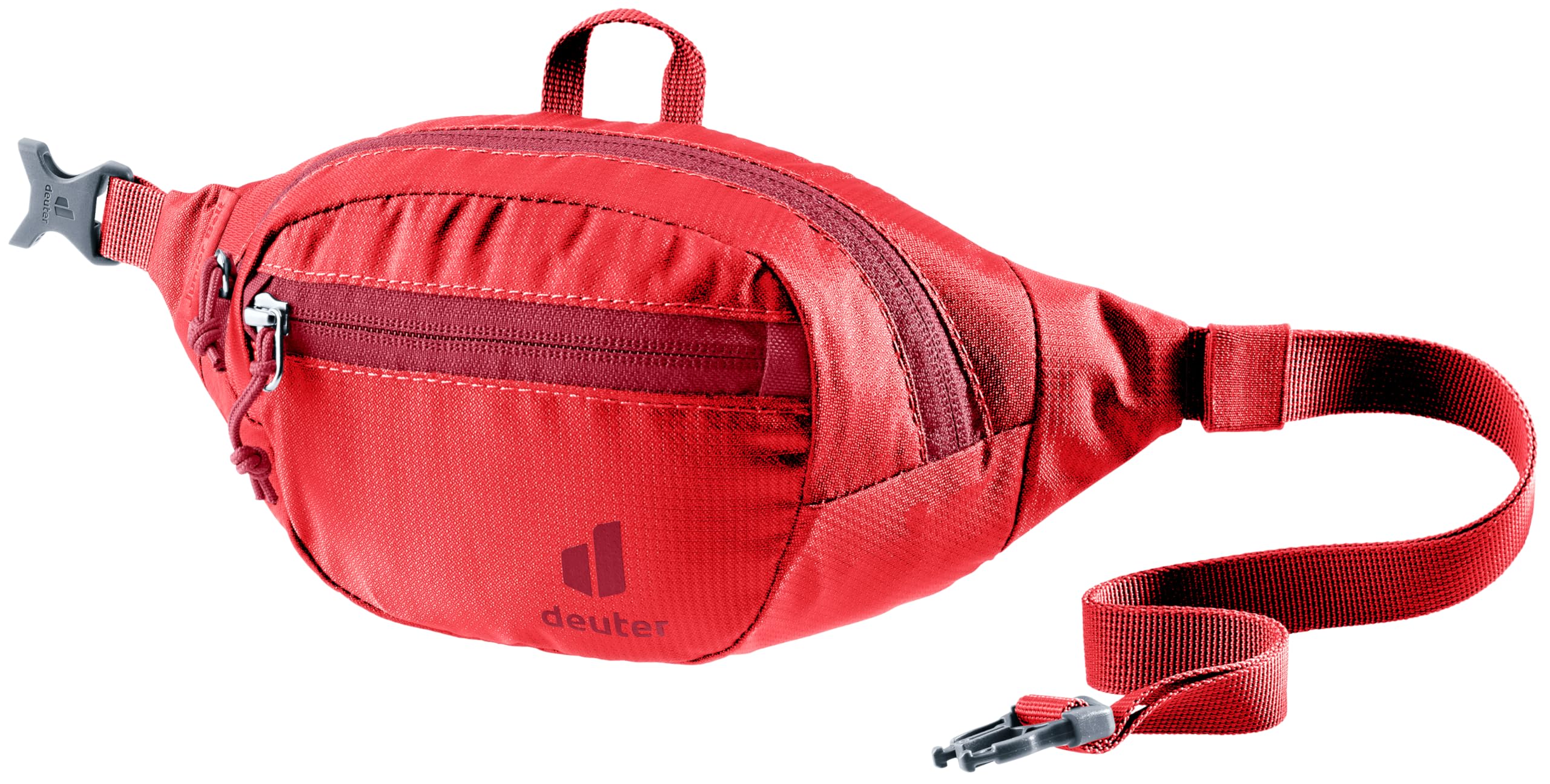 Deuter Junior Belt cherry front view, compact crossbody for kids' daily essentials.