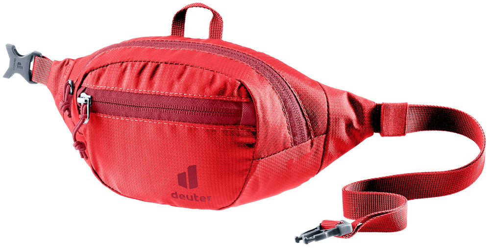 Deuter Junior Belt cherry front view, compact crossbody for kids' daily essentials.