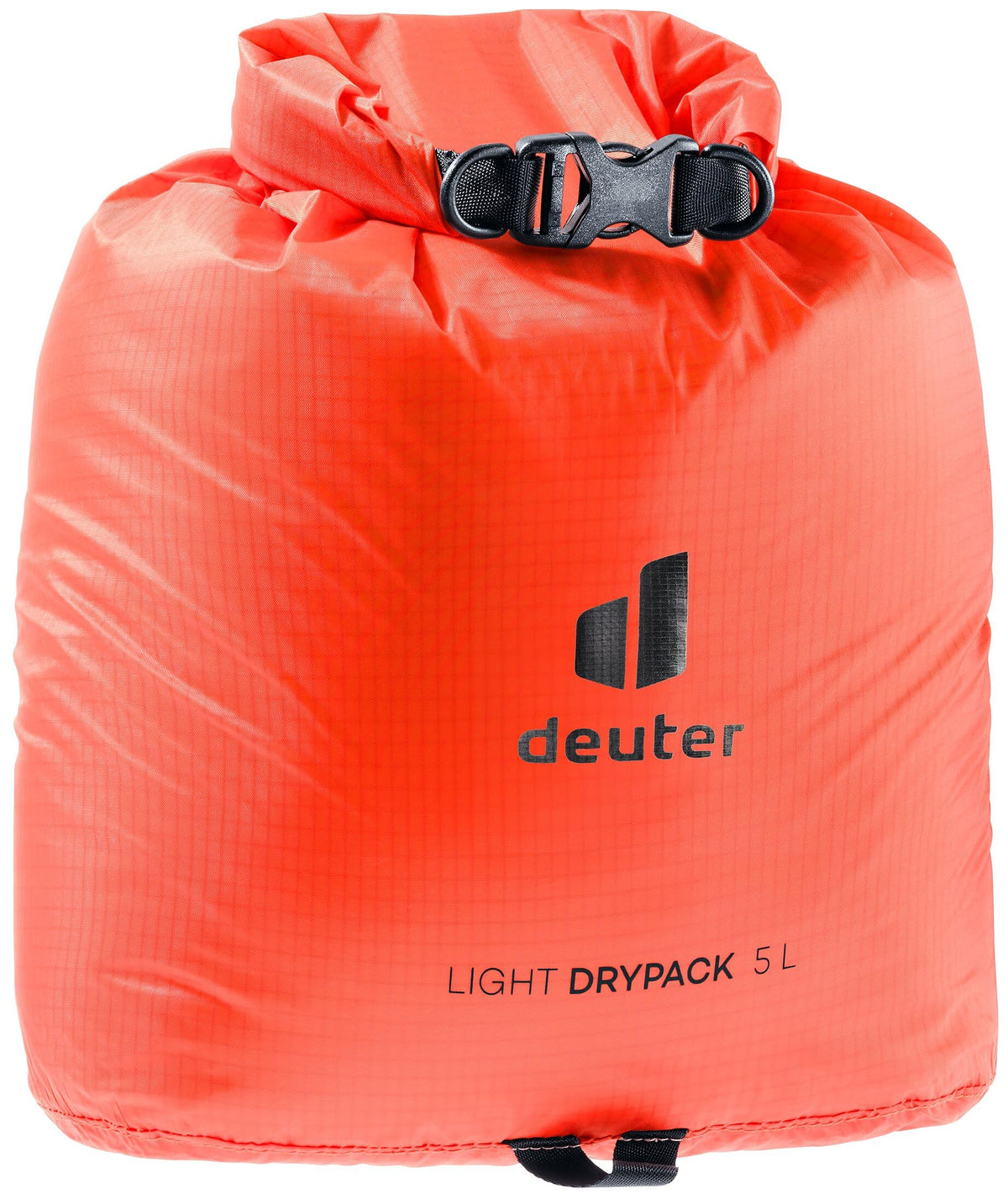 Deuter Light Drypack 5 with roll-top closure keeps gear dry on hiking trips
