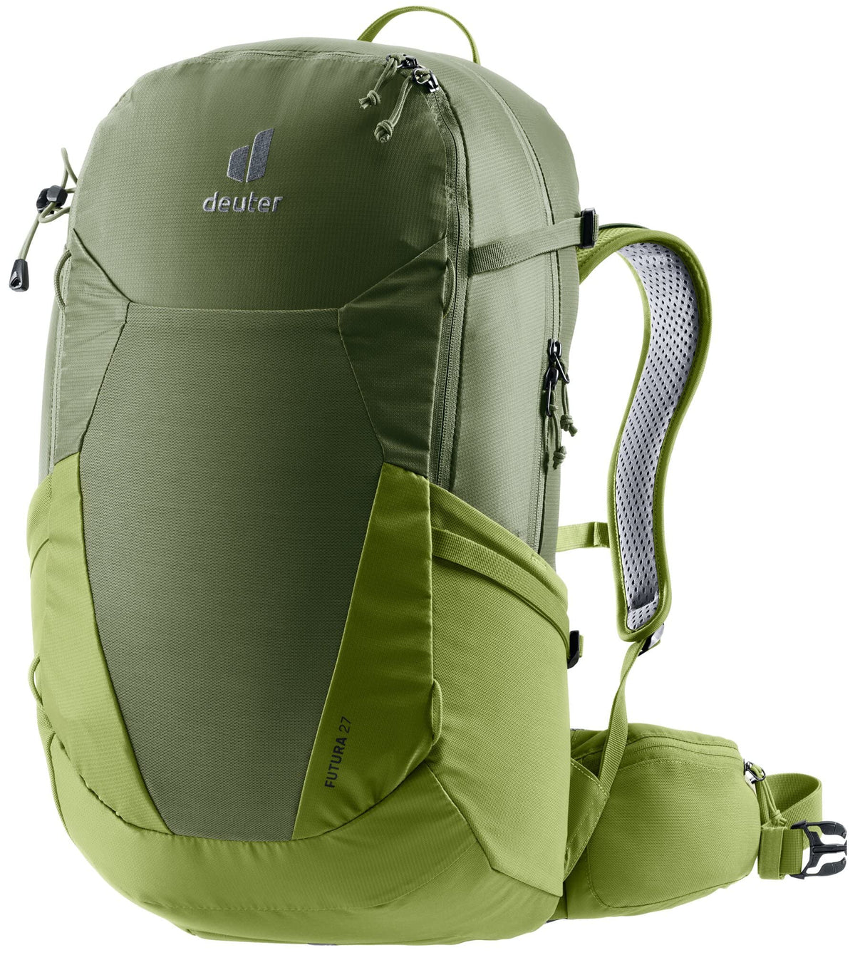 Deuter men's modern khaki meadow 27l back ventilation improves comfort on long hikes.