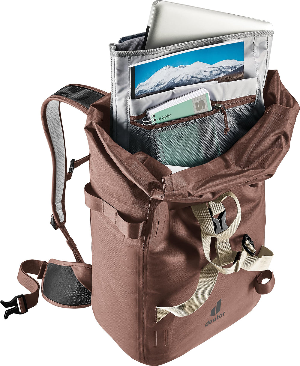 Deuter Minimalistic Raisin rolltop expansion accommodates extra gear