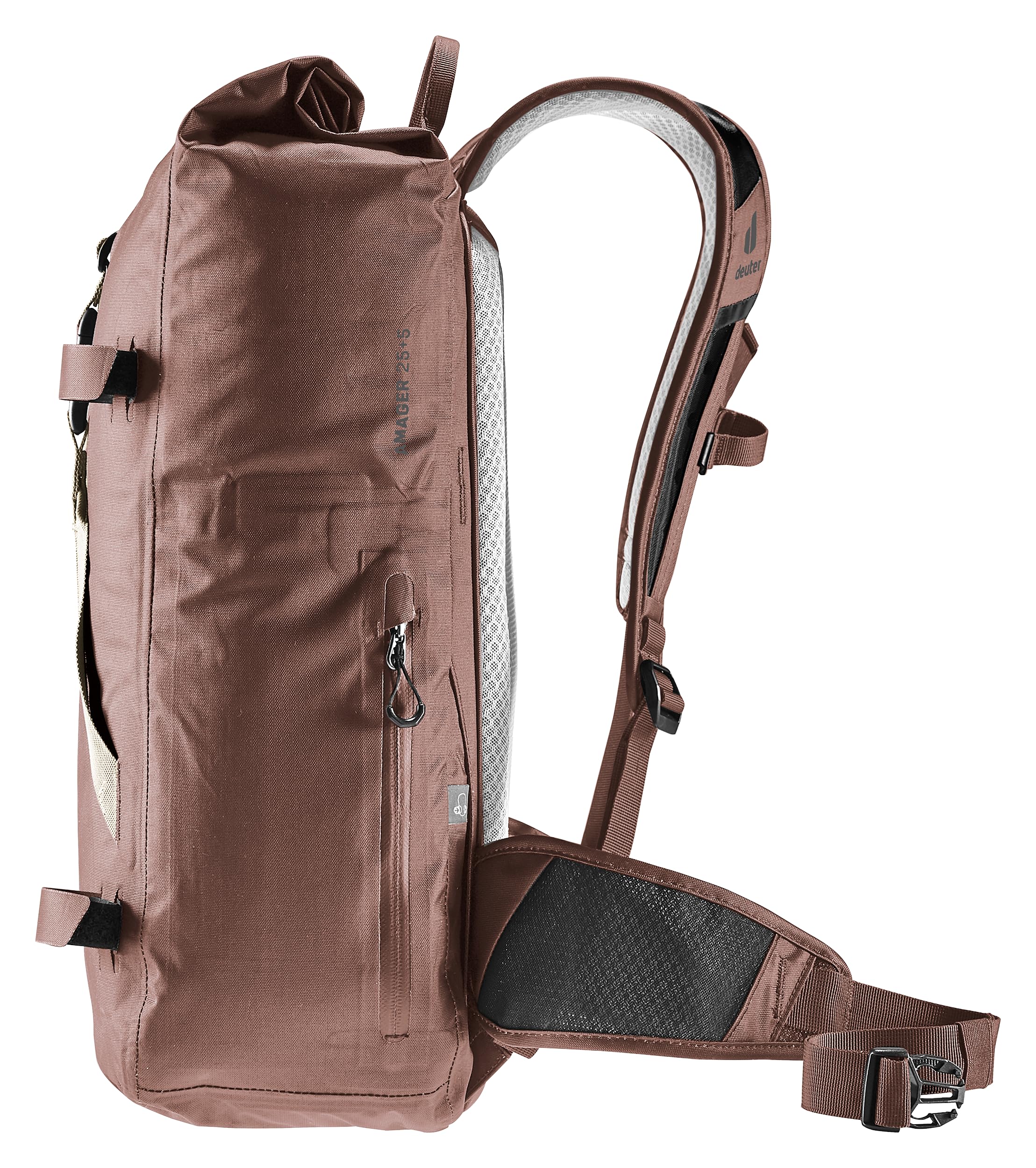 Deuter Minimalistic Raisin zip-in organiser holds tablet and documents