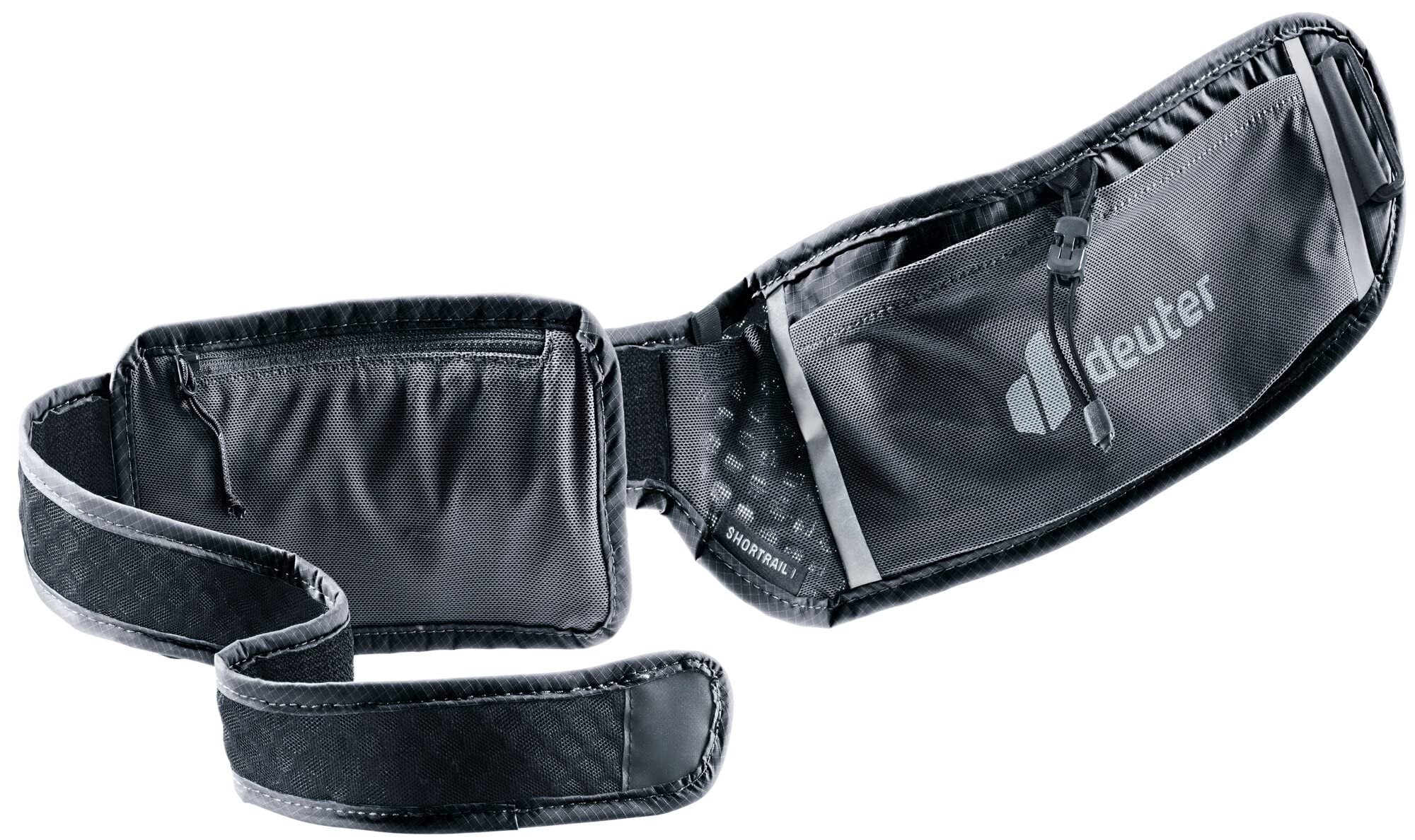 Deuter Shortrail I waist pack strap closeup showing secure fit.