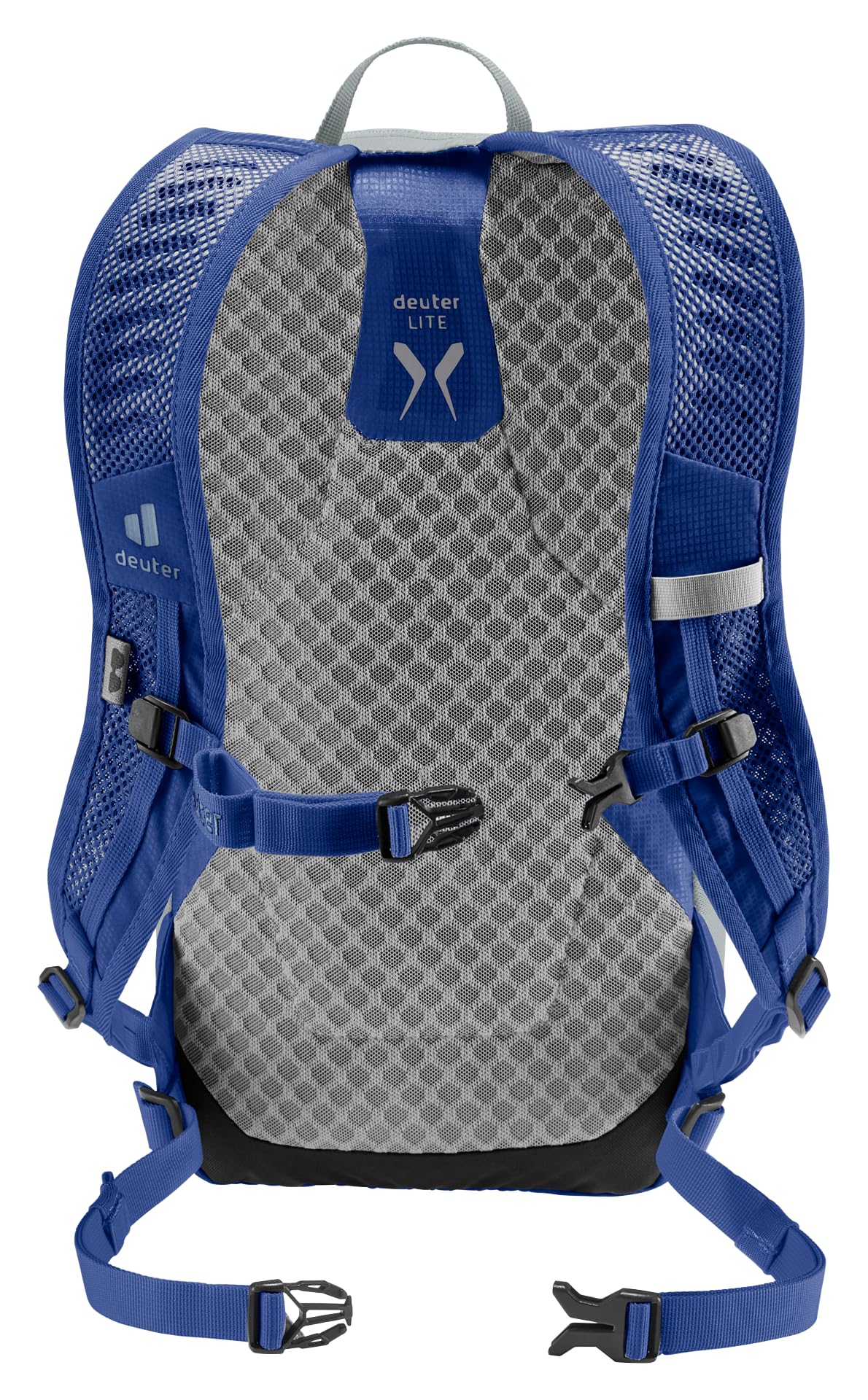 Deuter Speed Lite 13L back panel; breathable support for long days on the trail.