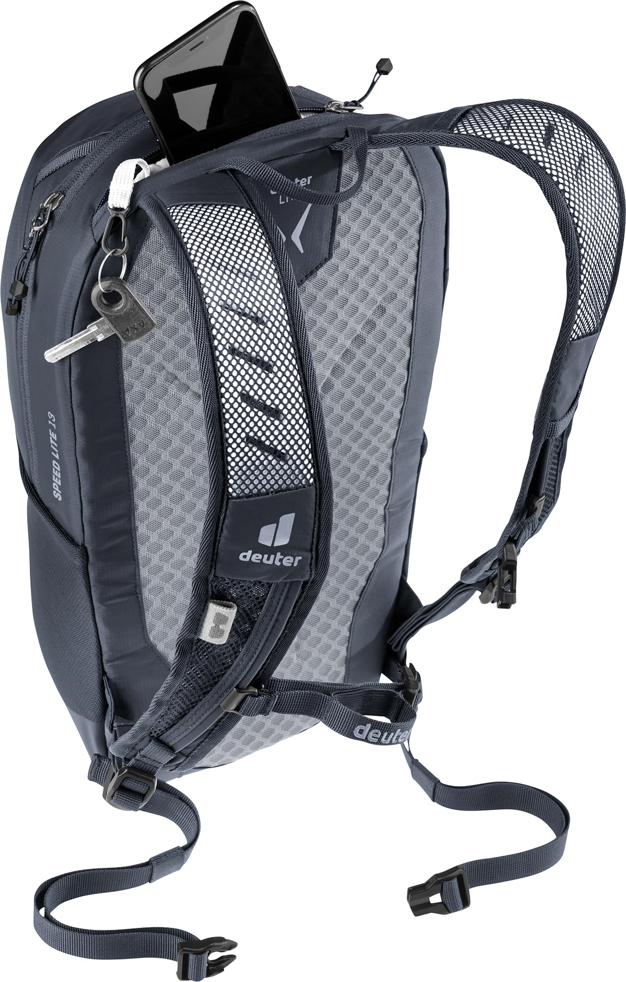 Deuter Speed Lite 13L interior stretch pocket view promotes organized packing.