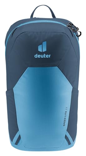 Deuter Speed Lite 13L side pocket access showing quick reach pocket
