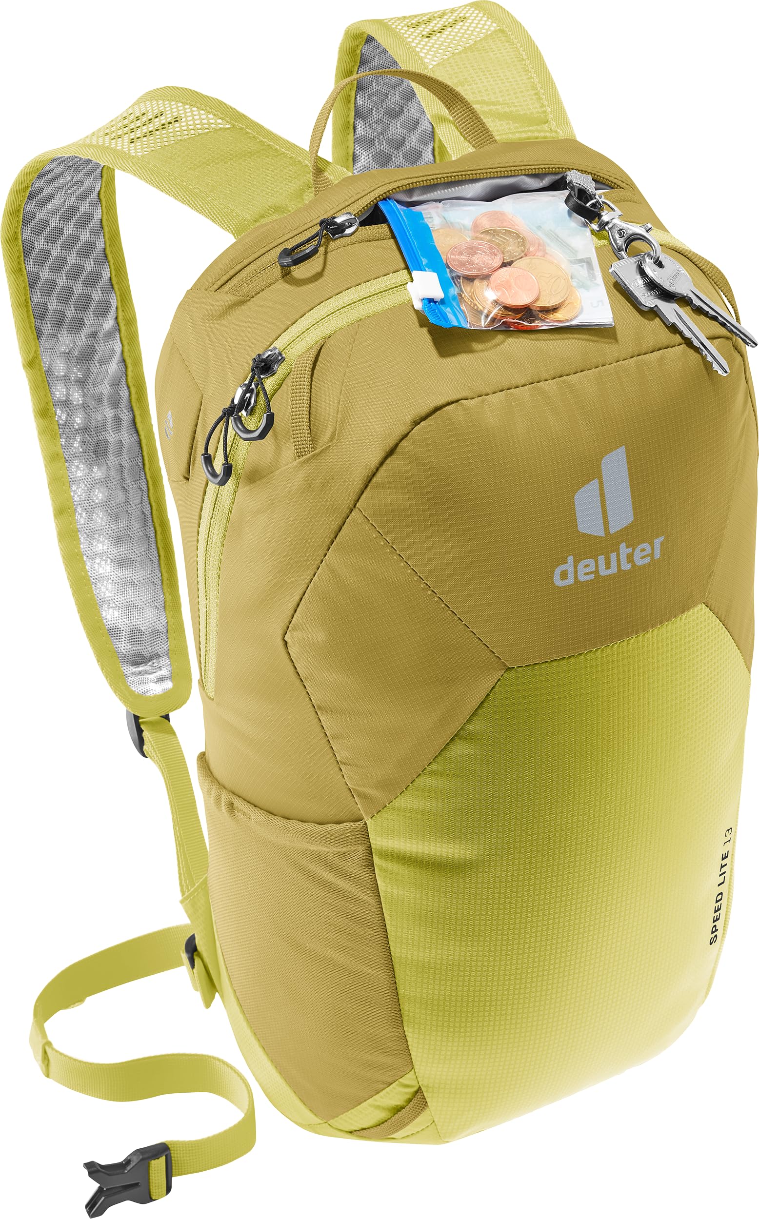 Hydration-ready Deuter Speed Lite 13L supports easy sipping on the go