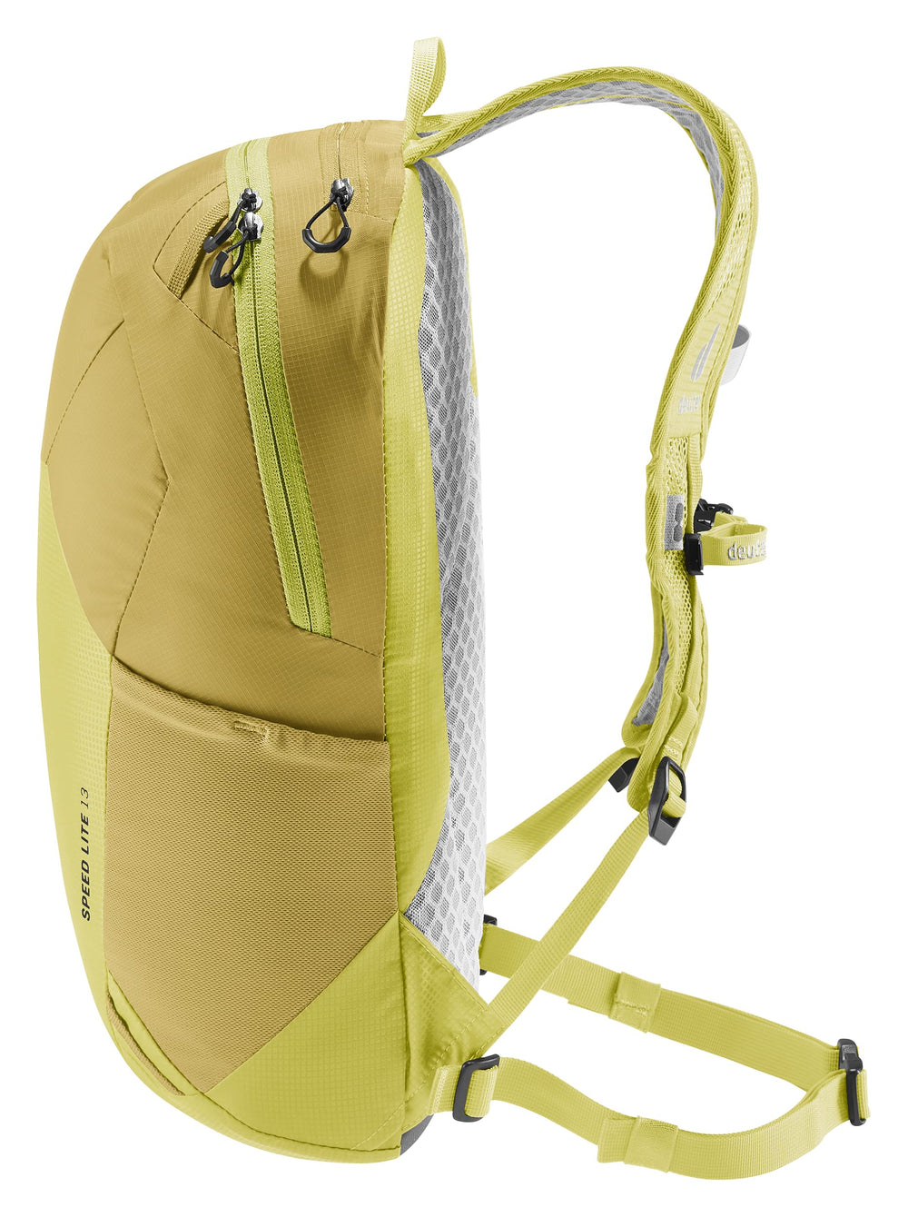 Side pockets on Deuter Speed Lite 13L for quick access