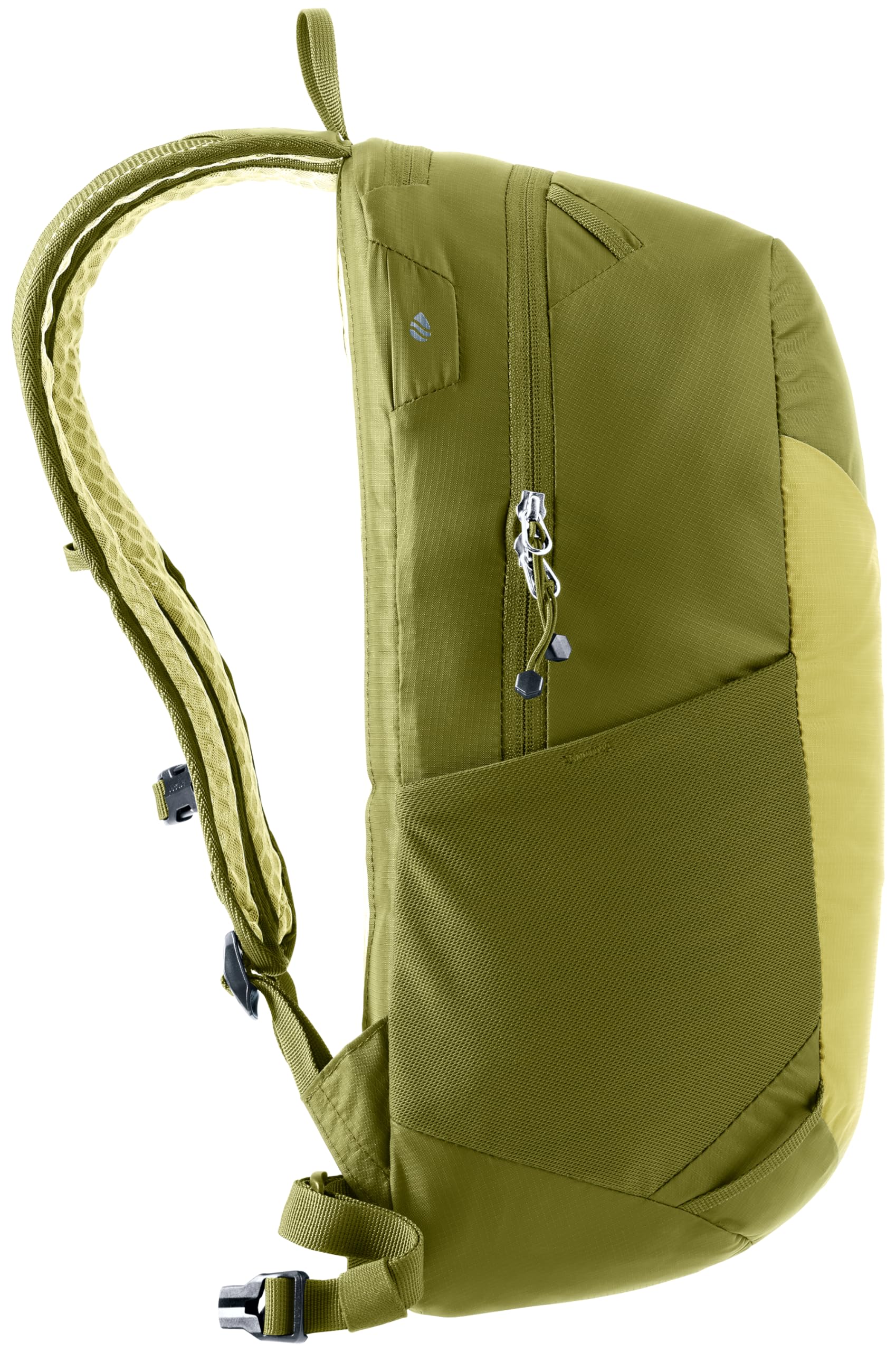 Sturdy zipper pulls ensure glove-friendly access on the Deuter Speed Lite 17L