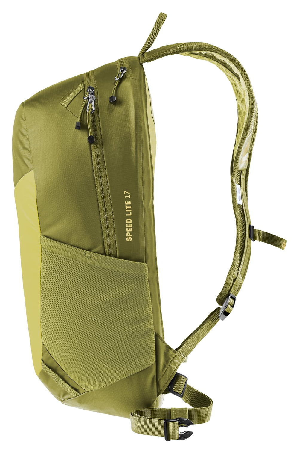 Shoulder strap glasses stow system keeps sunglasses ready on the move