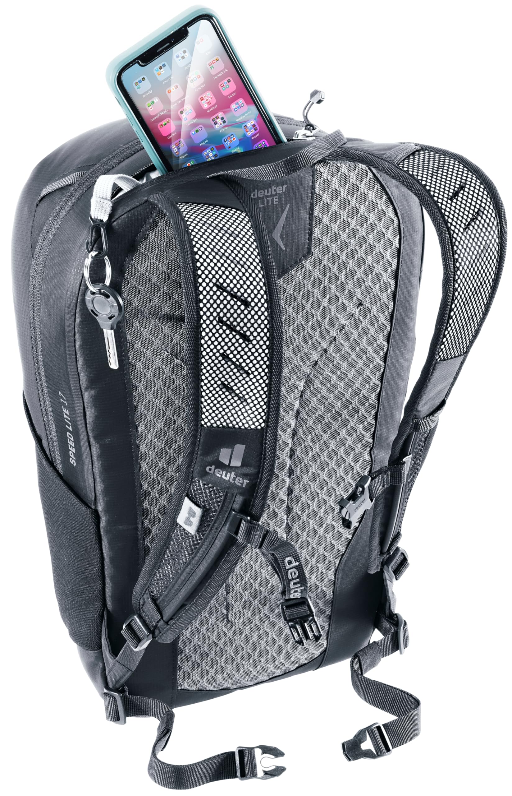 Deuter Speed Lite 17L bluesign-certified fabric supports eco-friendly hiking gear.