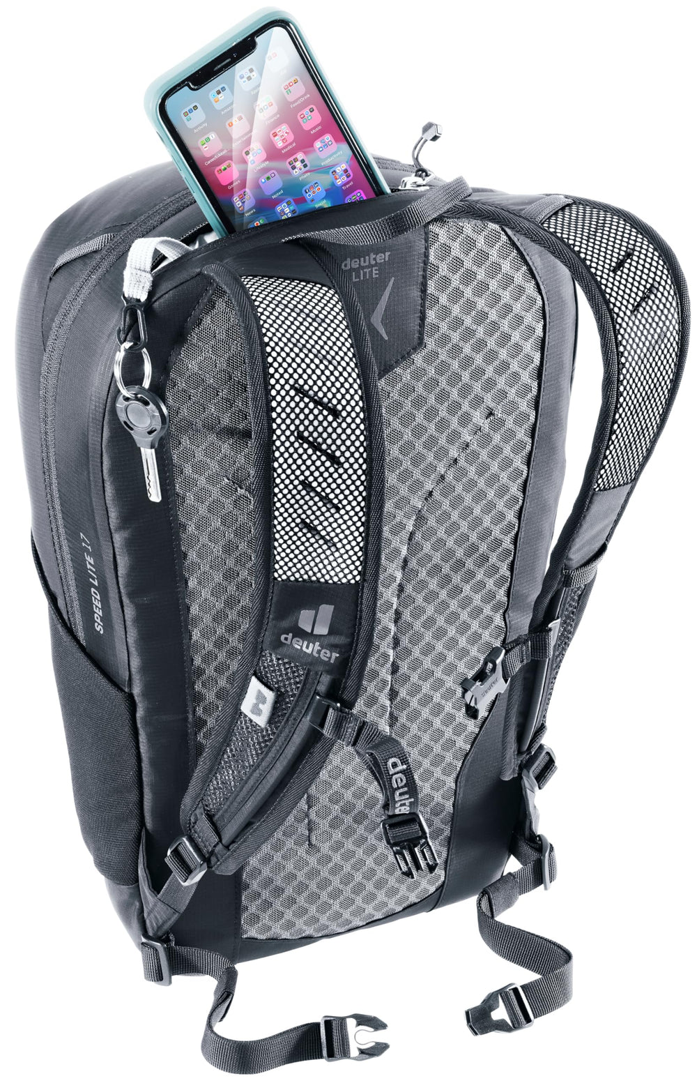 Deuter Speed Lite 17L bluesign-certified fabric supports eco-friendly hiking gear.