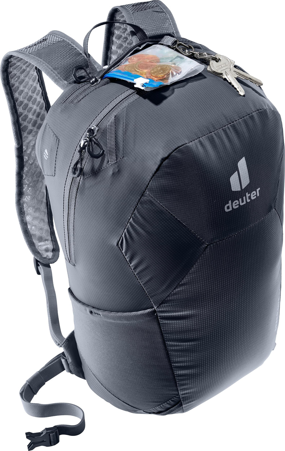 Deuter Speed Lite 17L zipper pulls designed for gloves.