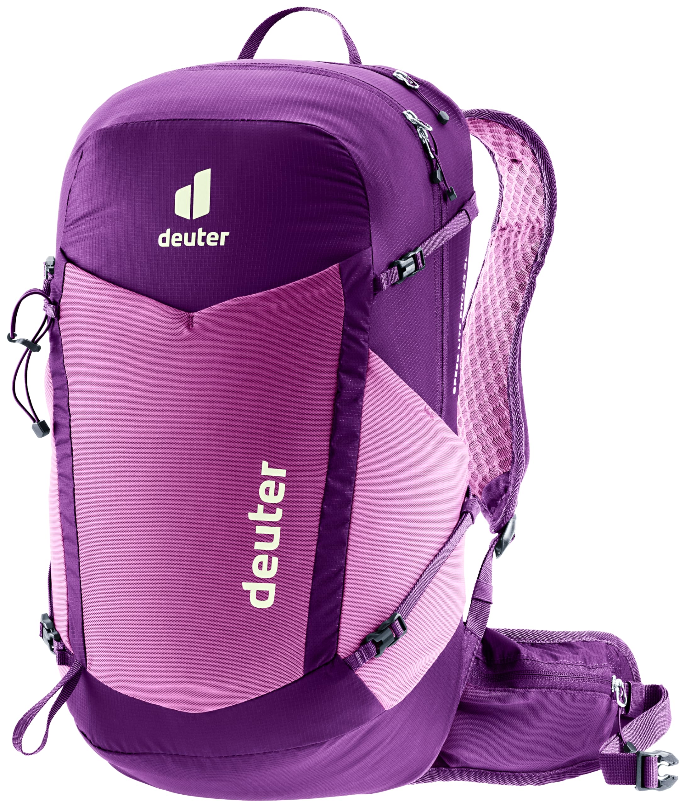 Deuter Speed Lite 23L SL front view illustrating ultralight design for day hikes