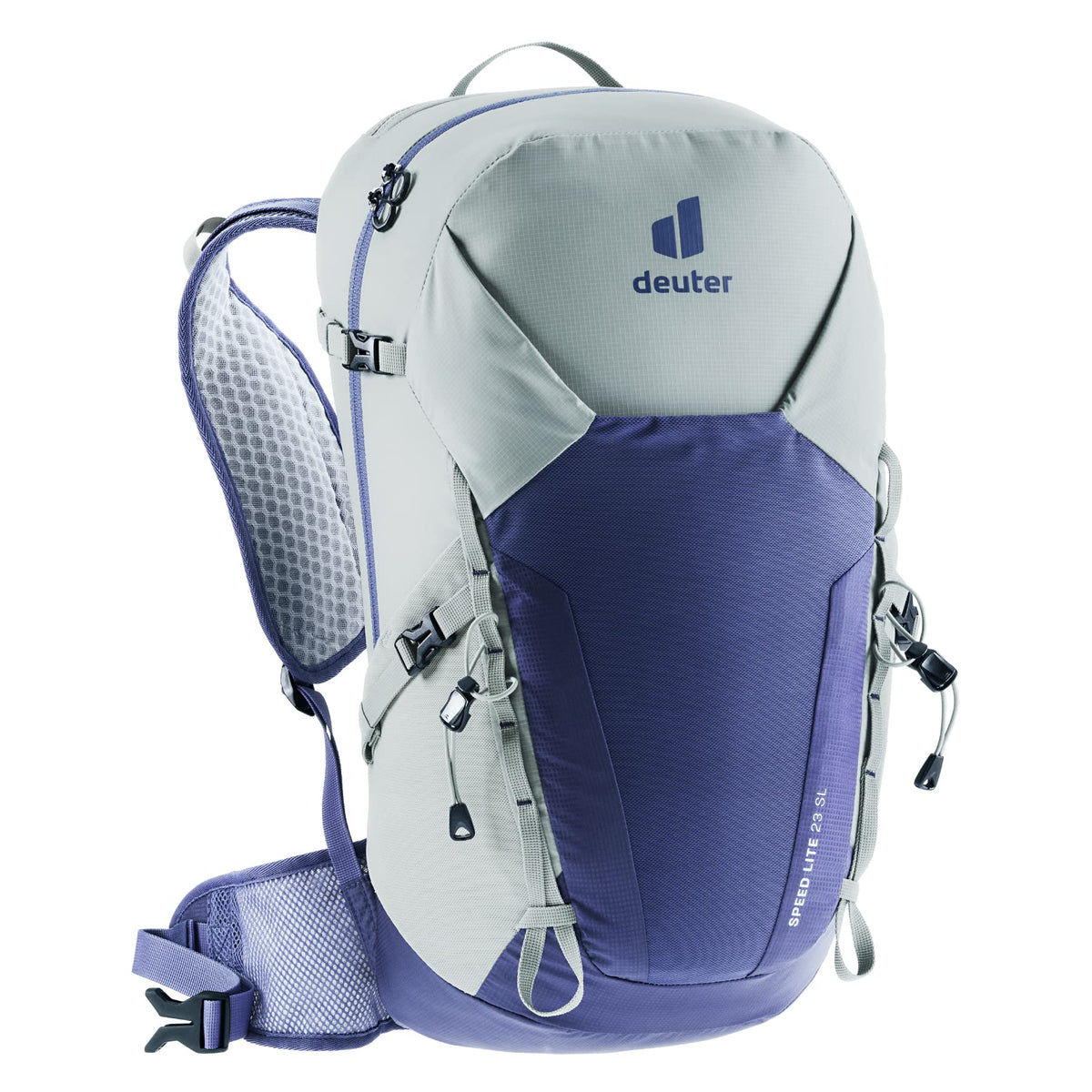 Deuter Speed Lite 23L SL Women’s Fit pack front view shows lightweight stability for day hikes