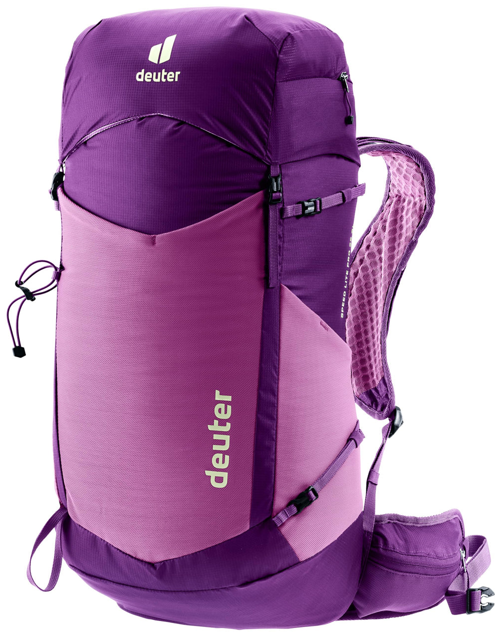 Deuter Speed Lite 28L SL backpack front view for quick gear access.