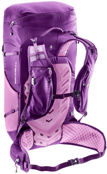 Deuter Speed Lite 28L SL backpack trekking pole attachment for versatility.