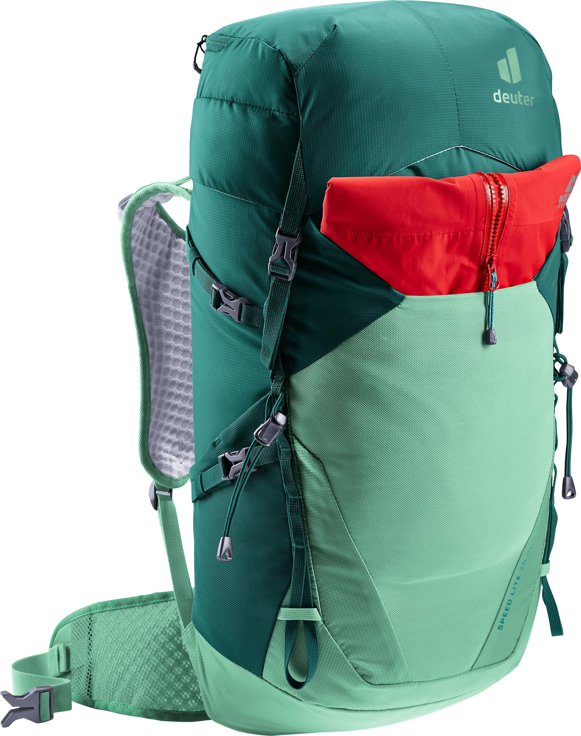 Deuter Speed Lite 28L SL Women’s front stretch pocket for gloves or small gear