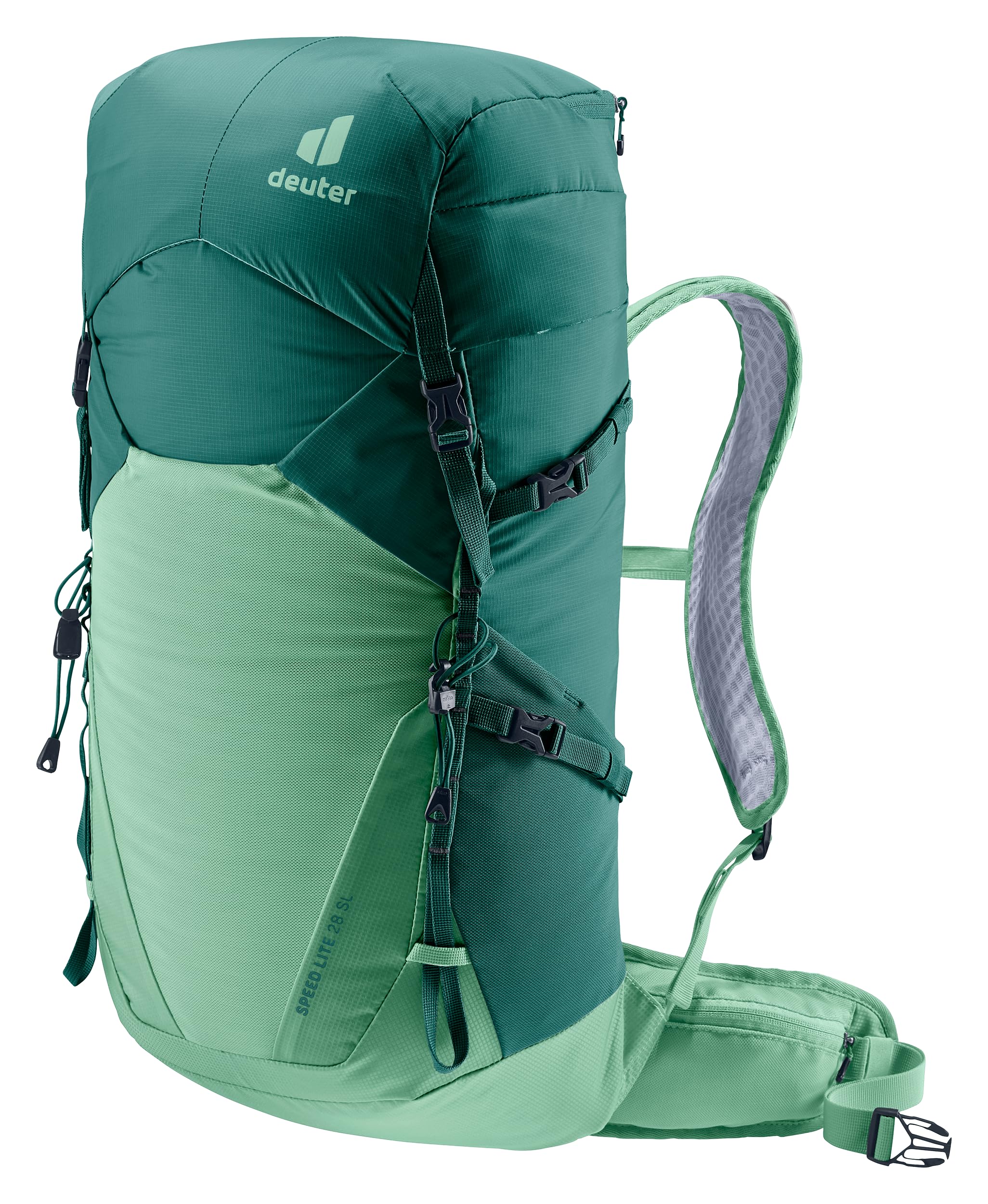 Deuter Speed Lite 28L SL Women’s front view showing lightweight day-hike readiness