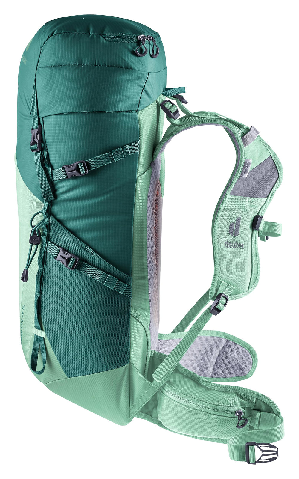 Deuter Speed Lite 28L SL Women’s top zip pocket with key clip for essentials