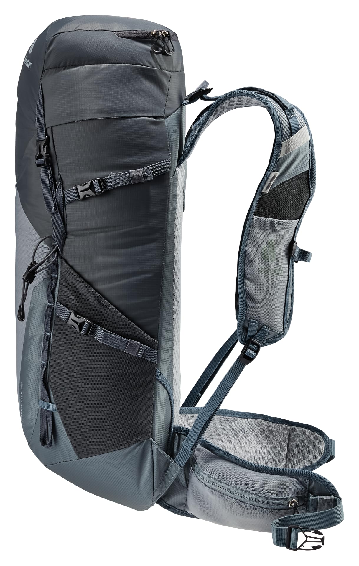 Deuter Speed Lite 30L front stretch mesh pocket ideal for gloves or gear.