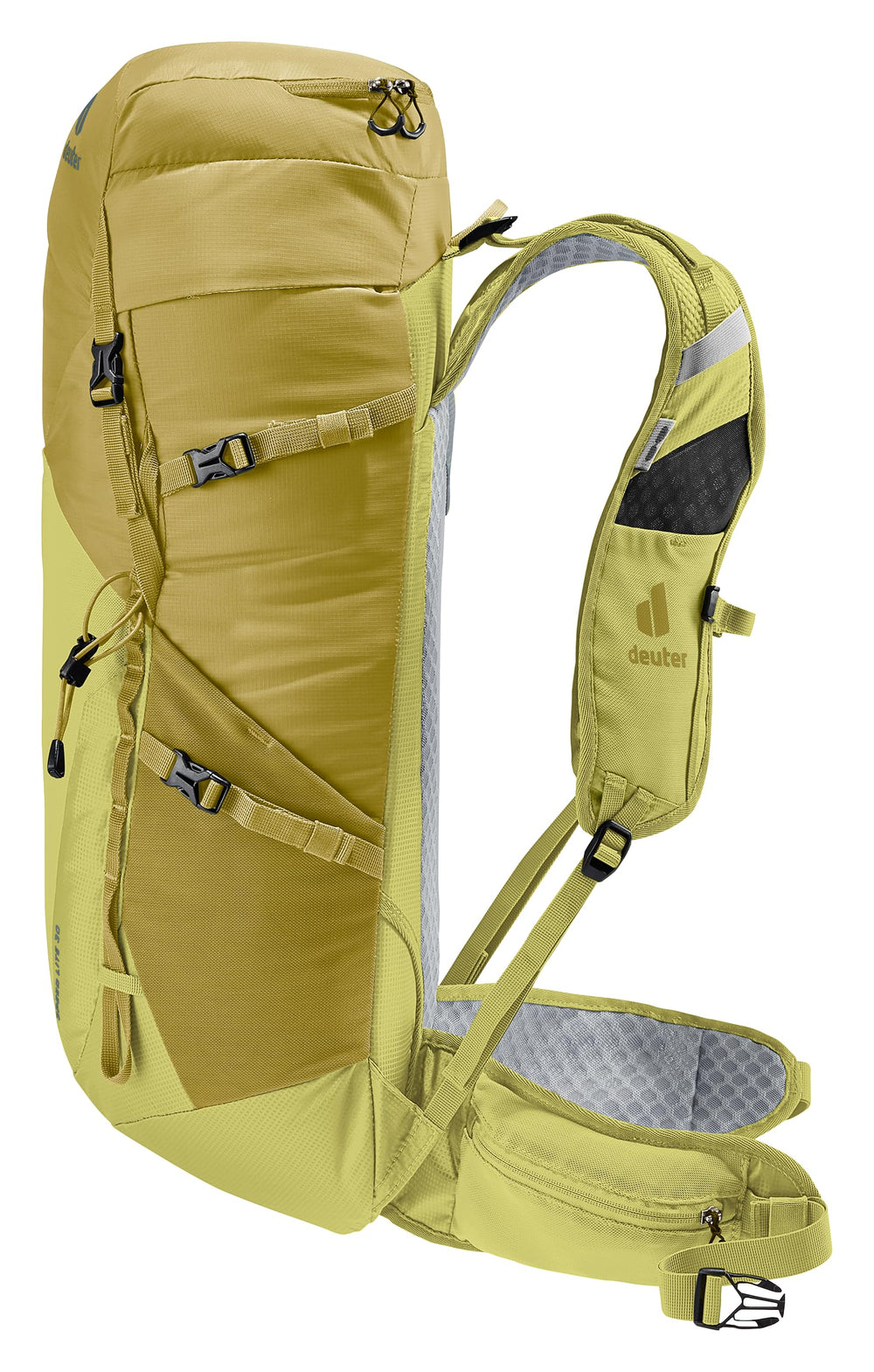 Deuter Speed Lite 30L gear loops and trekking pole attachment for versatility