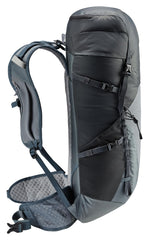 Deuter Speed Lite 30L shoulder pocket detail for quick access to essentials.
